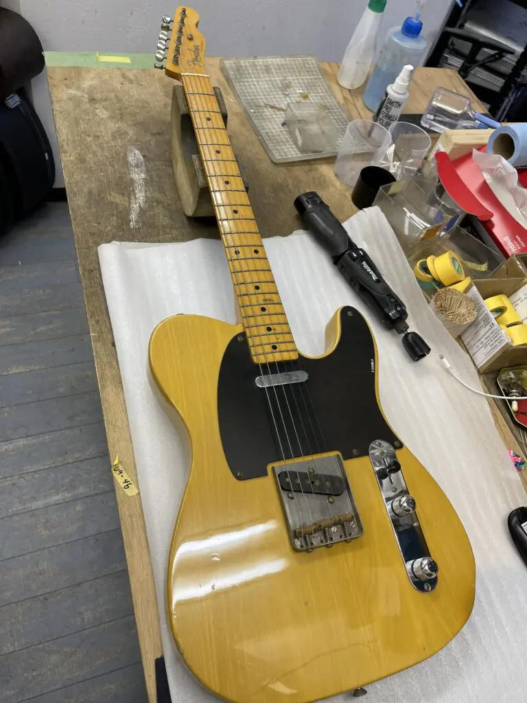 Fender Japan TL52 ナット交換 | Guitar works Roost